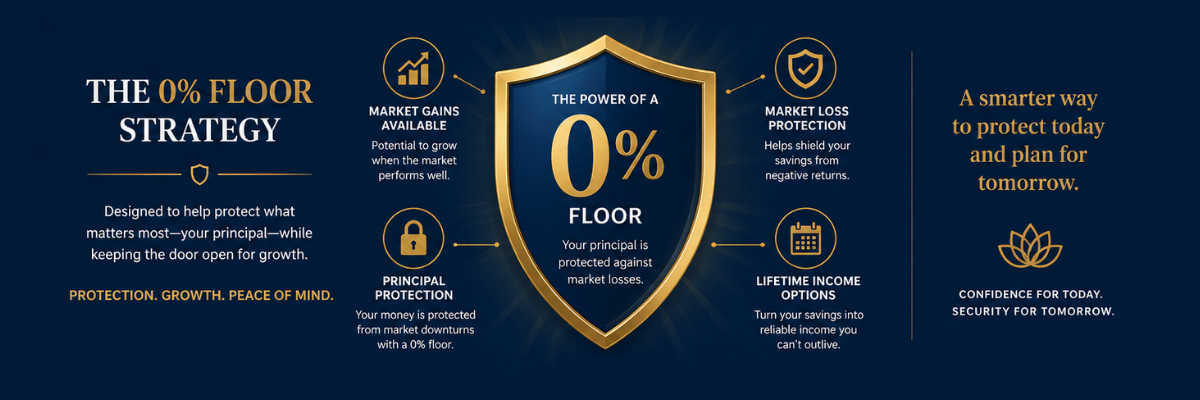 fixed index annuities, zero floor strategy, 0% floor strategy