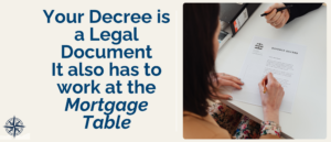 divorce decree mortgage ready Texas, Texas woman reviewing divorce decree documents with mortgage checklist to ensure it is mortgage ready