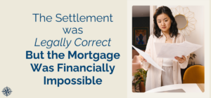 woman reviewing divorce documents after discovering refinance problems