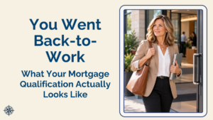 Texas woman qualifing for her returning to work mortgage after her divorce.