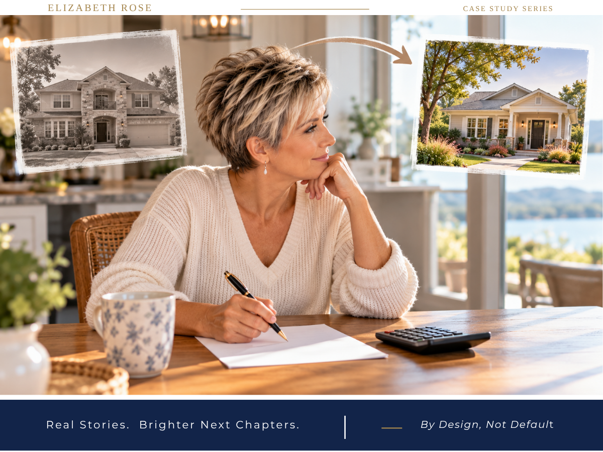 downsizing after divorce instead of keeping the house